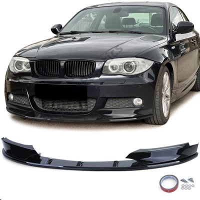 BMW E82 E88 M-packet 2011-2013 Performance stílusú műanyag lakkozott fekete koptató lippe
