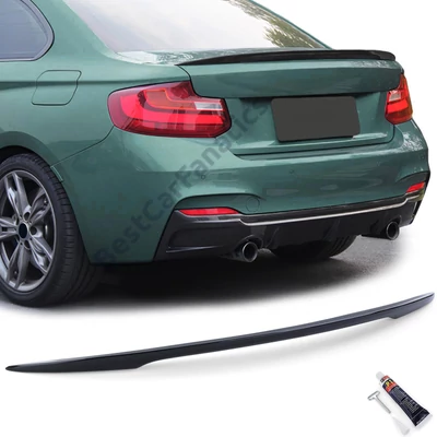 BMW F22 coupe F23 cabrio M Performance stílusú lakkozott fekete csomagtartó spoiler
