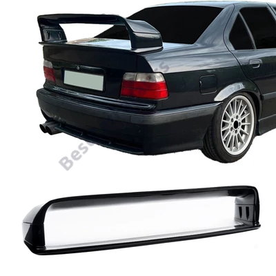 BMW E36 M3 GT LTW lakkozott fekete ABS műanyag replika magasított csomagtartó spoiler szárny