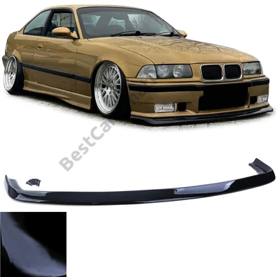 BMW E36 M3 lökhárítóra lakkozott fekete nagy lippe koptató