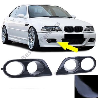 BMW E46 M3 lökhárítóba lakk fekete légbeömlős ködlámpa keret
