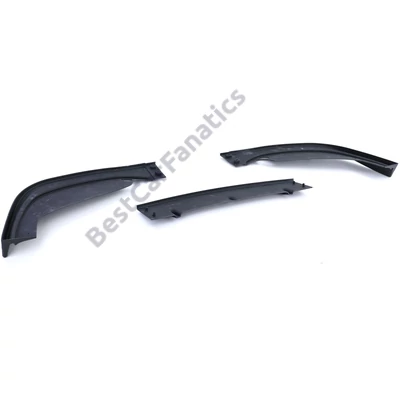 BMW E46 Coupe Cabrio M-PACKET lökhárítóra lakkozott fekete ABS műanyag 3részes koptató