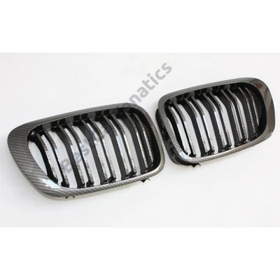 BMW E46 1998-2003 coupe cabrio facelift előtti M4 stílusú carbon fekete vese