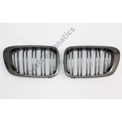 BMW E46 1998-2003 coupe cabrio facelift előtti M4 stílusú carbon fekete vese