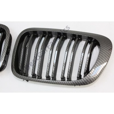 BMW E46 1998-2003 coupe cabrio facelift előtti M4 stílusú carbon fekete vese