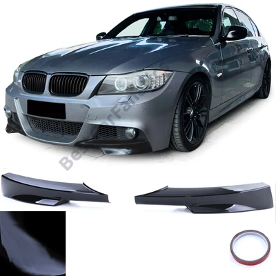 BMW E90 E91 2008-2011 ABS utángyártott lakk fekete koptató pár M-packet lökhárítóra