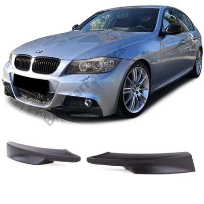 BMW E90 E91 2008-2011 ABS utángyártott matt fekete koptató pár M-packet lökhárítóra