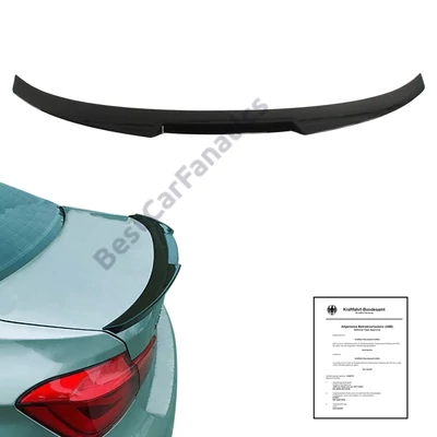 BMW F30 F80 M3 limousine CS stílusú lakkozott fekete csomagtartó spoiler