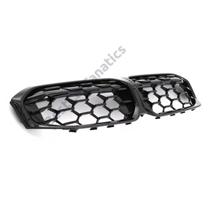 BMW G20 G21 LCI 2022- lakkozott fekete Gyémánt stílusú vese