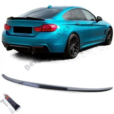BMW F36 Gran coupe M4 CS stílusú lakkozott fekete csomagtartó spoiler