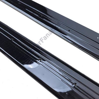 BMW F32 F33 F36 M Performance stílusú lakkozott fekete alsó küszöb spoiler szett
