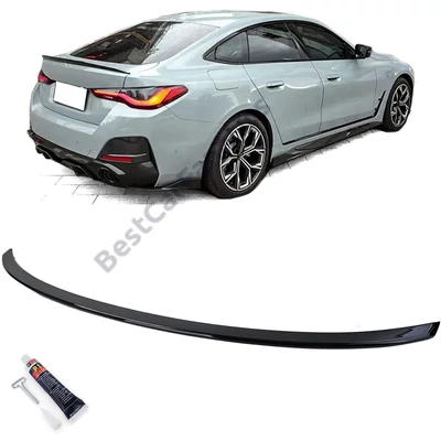 BMW G26 Gran Coupe M Performance stílusú lakkozott fekete csomagtartó spoiler