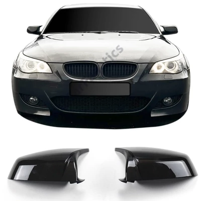 BMW E60 E61 LCI 2007-2009 lakkozott fekete visszapillantó tükörborítás