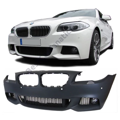 BMW F10 F11 2010-2013 M-Packet első lökhárító szett PDC + SRA kivitel, ködlámpával