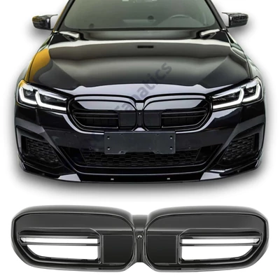BMW G30 G31 LCI 2020-2023 lakkozott fekete G90 M5 stílusú vese