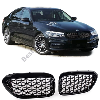 BMW G30 G31 2017-2020 krómozott lakkozott fekete Exclusive stílusú 
