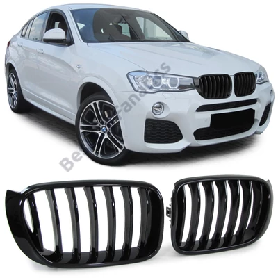 BMW F25 X3 F26 X4 facelift 2014-2018 lakkozott fekete vese