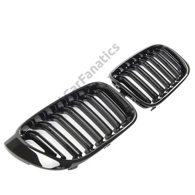 BMW F25 X3 F26 X4 2014-2018 lakkozott fekete M4 stílusú vese