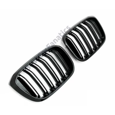 BMW G01 X3 G02 X4 2017-2021 lakkozott fekete M4 stílusú vese