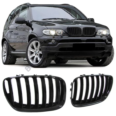 BMW E53 X5 2003-2006 facelift utáni lakkozott fekete vese