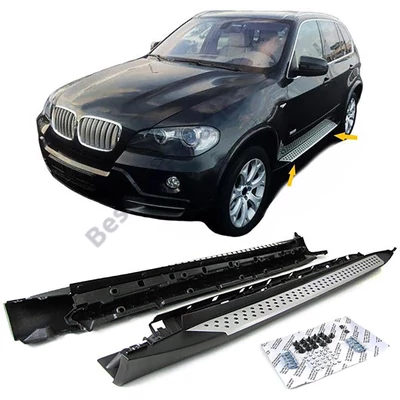 BMW E70 X5 utángyártott alumínium küszöb fellépő szett
