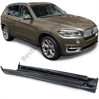 BMW F15 X5 utángyártott fekete alumínium küszöb fellépő szett