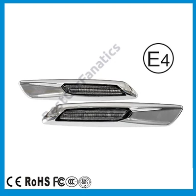 BMW F10 style LED-es oldalindex fehér menetfény funkcióval, fényes-füst