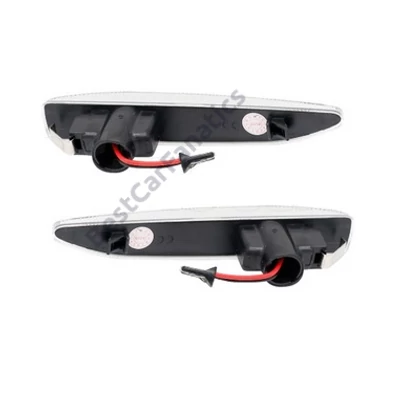 BMW E65 E66 E67 átlátszó burás futófényes SMD LED oldalindex szett