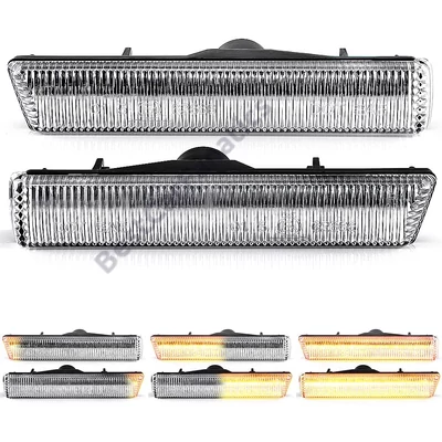 BMW E38 E46 M3 átlátszó burás futófényes SMD LED oldalindex szett