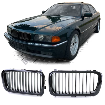 BMW E38 limousine 1994-2001 facelift előtti stílusú lakkozott fekete vese