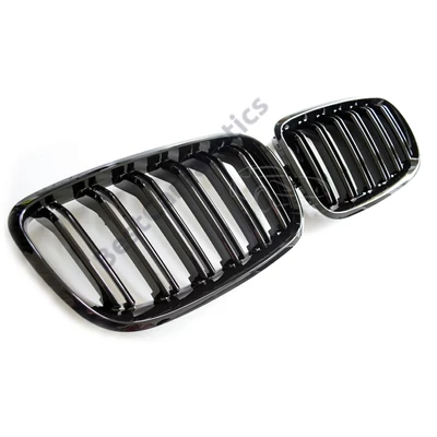 BMW E70 X5 E71 X6 lakkozott fekete M4 stílusú vese