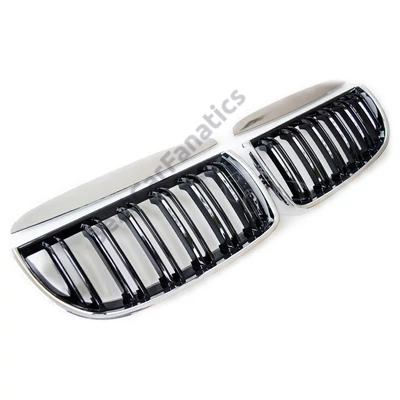 BMW E90 E91 2004-2008 limousine touring krómozott lakkozott fekete M4 stílusú vese