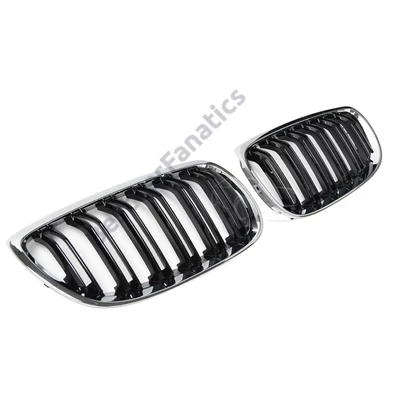 BMW E92 E93 coupe cabrio 2006-2010 krómozott lakkozott fekete M4 stílusú vese