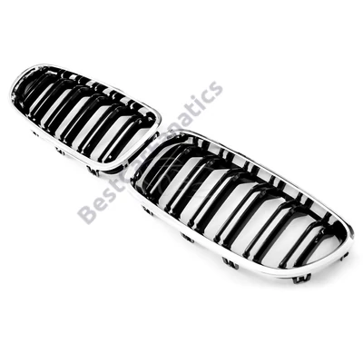 BMW F10 F11 F18 limousine touring krómozott lakkozott fekete M4 stílusú vese