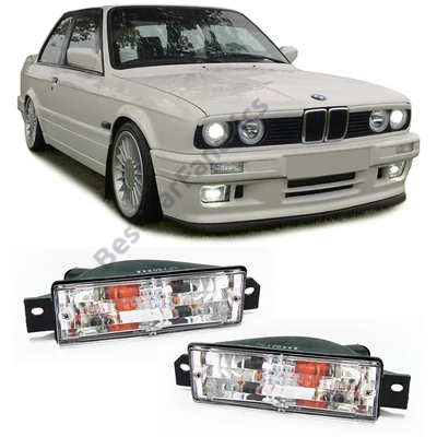 BMW E30 kristály átlátszó burás index pár helyzetjelző funkcióval