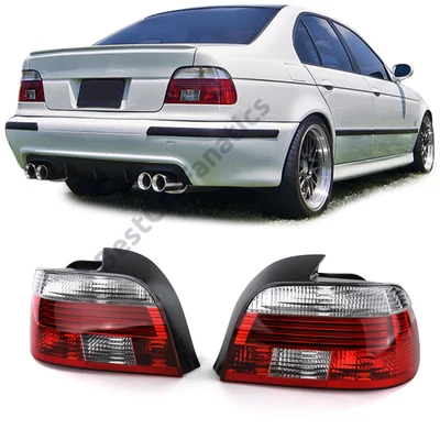 BMW E39 2000-2003 LCI limousine piros fehér gyári jellgű hátsó lámpa pár