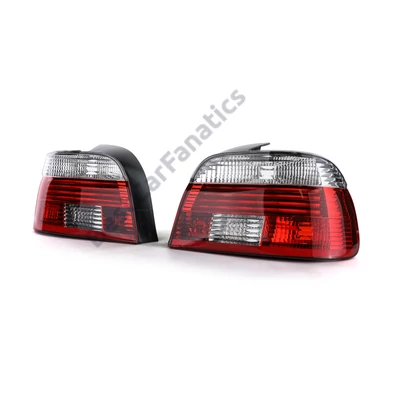 BMW E39 2000-2003 LCI limousine piros fehér gyári jellgű hátsó lámpa pár