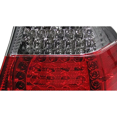 BMW E46 1998-2003 coupe piros füst LED-es hátsó lámpa pár