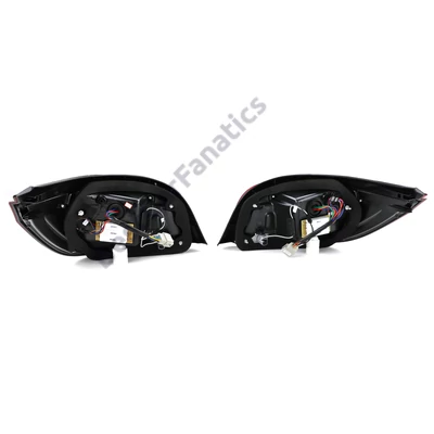 BMW E60 LCI 2007-2010 limousine piros fehér átlátszó burás Lightbar LED-es hátsó lámpa pár