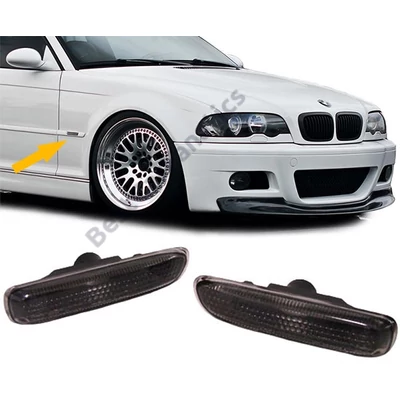 BMW E46 facelift előtti fekete burás oldalindex pár