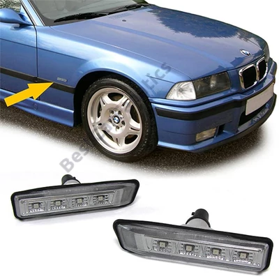 BMW E36 E53 X5 fekete füst burás SMD LED oldalindex szett