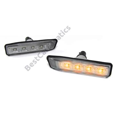 BMW E36 E53 X5 fekete füst burás SMD LED oldalindex szett