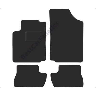 Citroen C2 2003-2009 fekete velúrszőnyeg szett