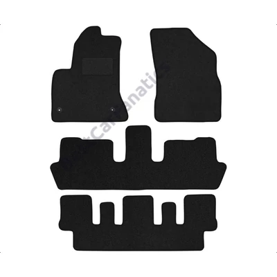 Citroen C4 Grand Picasso I 7személyes 2006-2012 prémium fekete velúrszőnyeg szett
