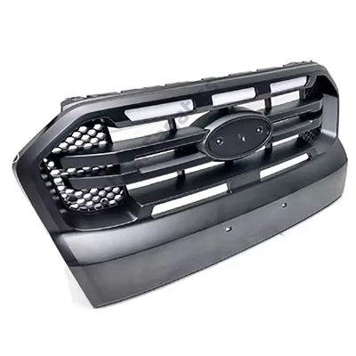 Ford Ranger T7 2016-2019 emblématartós matt fekete hűtőrács