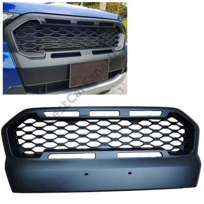 Ford Ranger T7 2016-2019 méhsejtes matt fekete hűtőrács