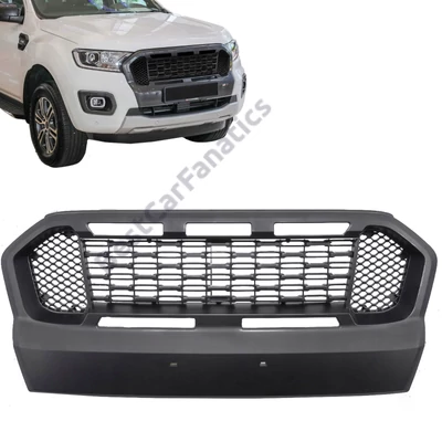 Ford Ranger T7 2016-2019 méhsejtes-négyzetrácsos matt fekete hűtőrács