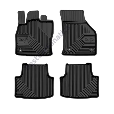 Skoda Octavia III - IV Frogum No77 fekete 3D hótálcás TPE gumiszőnyeg szett 77407015