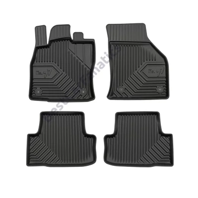 Skoda Karoq Frogum No77 fekete 3D hótálcás TPE gumiszőnyeg szett 77407053