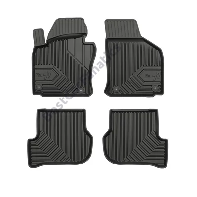 VW Volkswagen Scirocco III Frogum No77 fekete 3D hótálcás TPE gumiszőnyeg szett 77407145